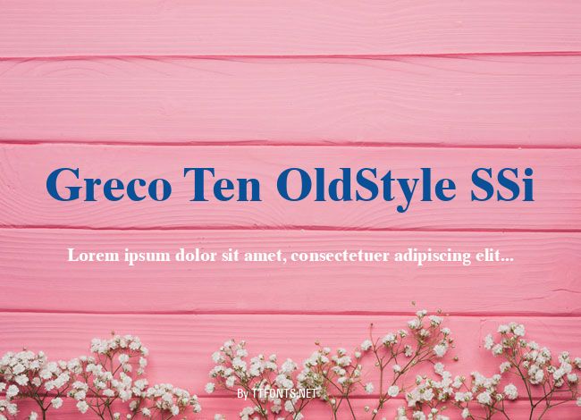 Greco Ten OldStyle SSi example